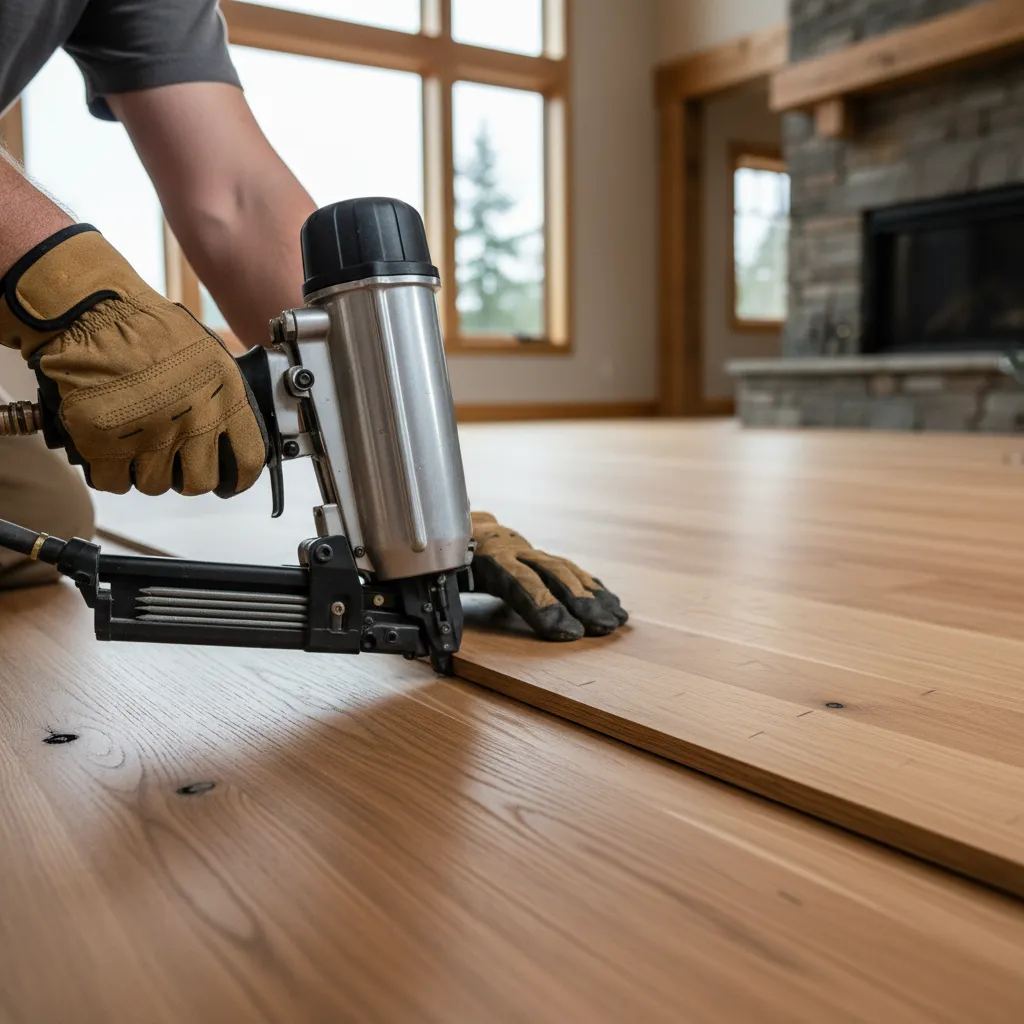 Hardwood Floor Installation project in Bellingham, WA