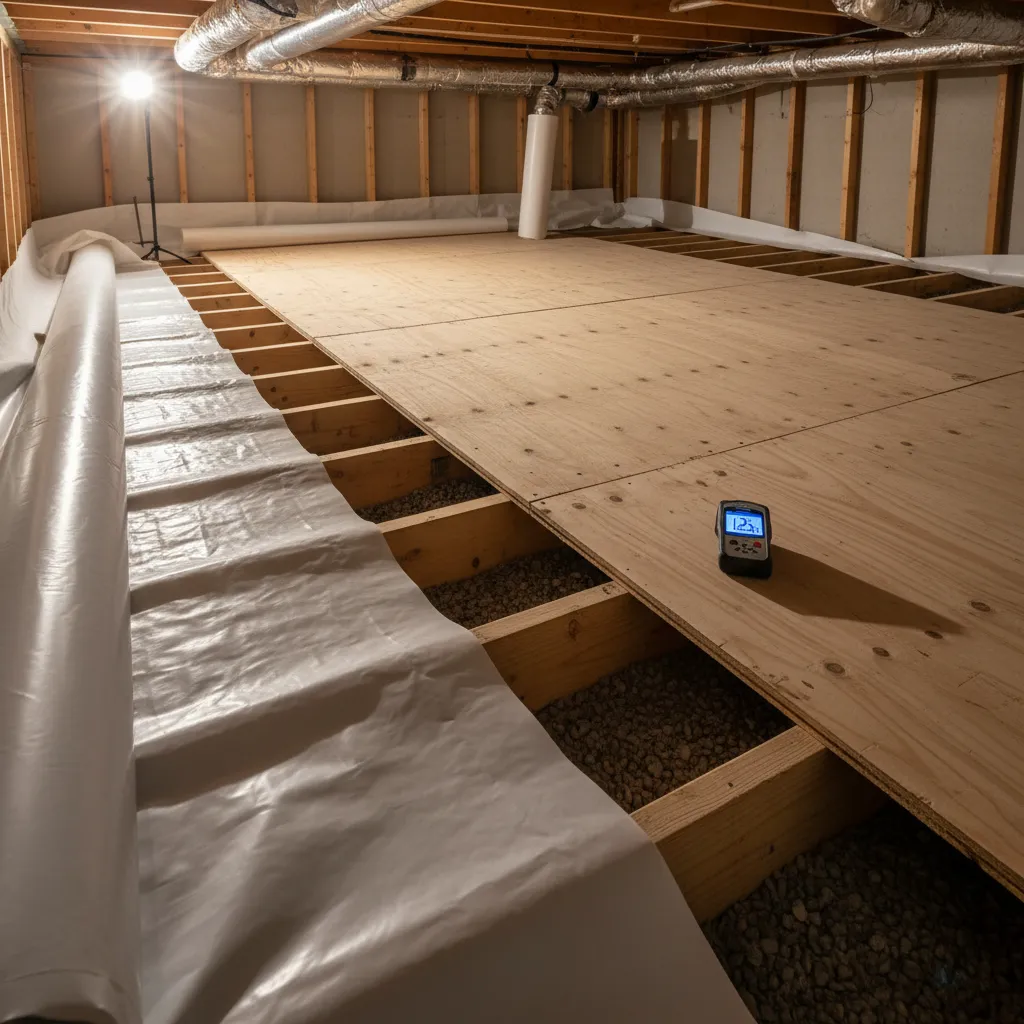 Subfloor Repair & Moisture Mitigation project in Bellingham, WA